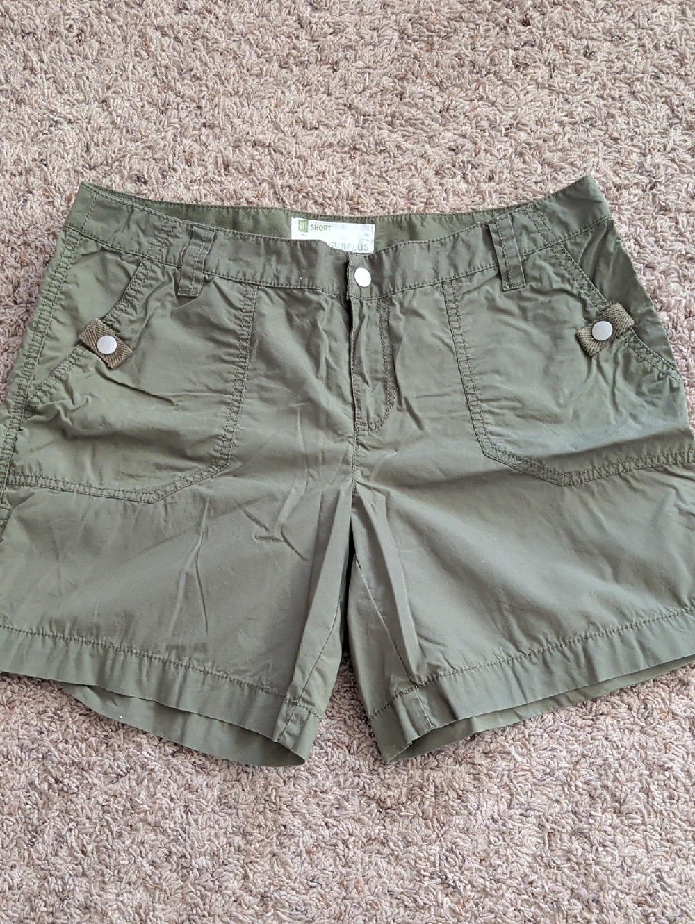 Women’s Olive Green Gap Utility Shorts